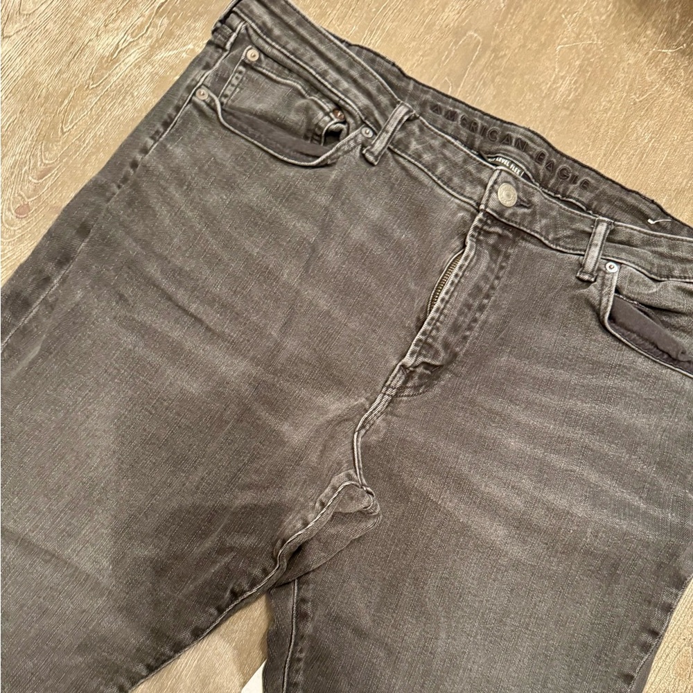 American Eagle faded black jeans